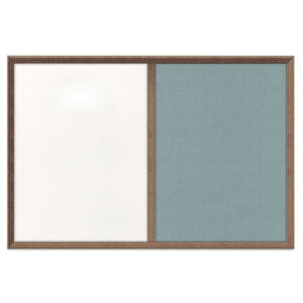 United Visual Products Enclosed Corkboard, 1 Door, 48"x36", 4" Fra, UV3423-BRONZE-BLACK UV3423-BRONZE-BLACK - main